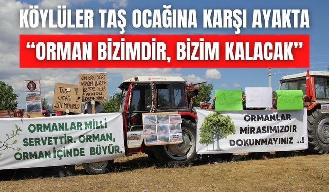 Bolu’da Köylüler Taş Ocağına Karşı Ayakta
