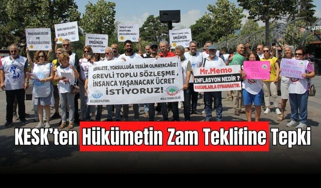 BOLU’DA KAMU EMEKÇİLERİ ALANLARA ÇIKTI