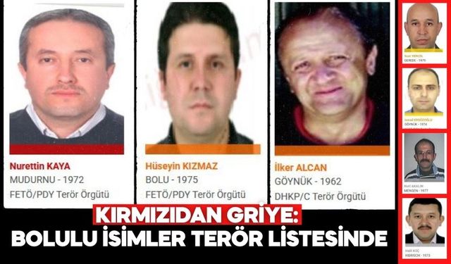 Kırmızı, Turuncu, Sarı ve Gri Listede Bolulular: İşte İsimler