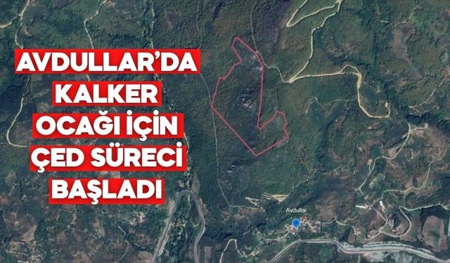 Mudurnu Avdullar’da Kalker Ocağı İçin ÇED Süreci Başladı