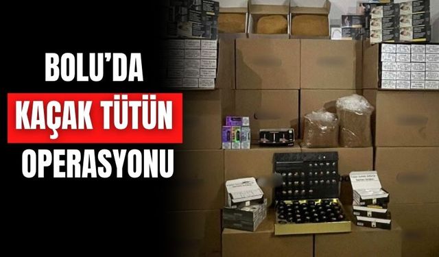 Jandarmadan Bolu’da Kaçak Sigara Operasyonu