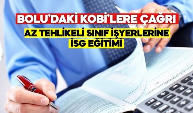 BOLU’DAKİ KOBİ’LERE ÇAĞRI