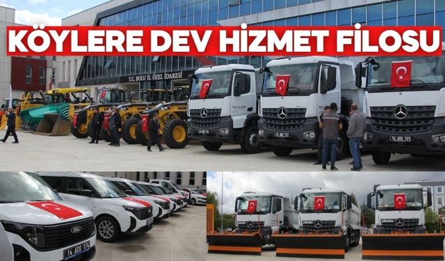 Bolu’da 179 Milyon TL’lik Yatırımla 25 Yeni Araç Hizmete Girdi