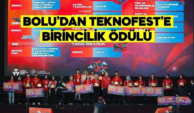 Bolu’dan TEKNOFEST’e Birincilik: Ödüllerini Cumhurbaşkanı Erdoğan Takdim Etti