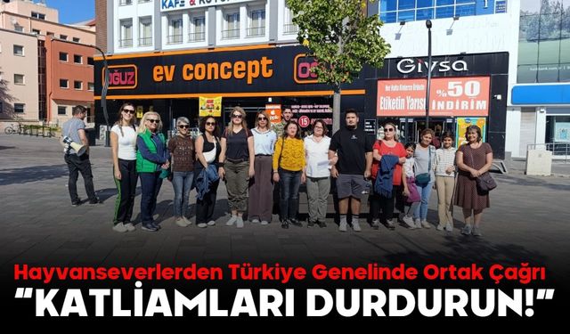 Hayvanseverlerden Türkiye Genelinde Ortak Çağrı  “KATLİAMLARI DURDURUN!”