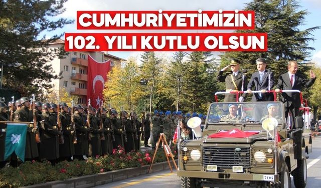 Cumhuriyet’in 102. yılı Bolu’da coşkuyla kutlandı