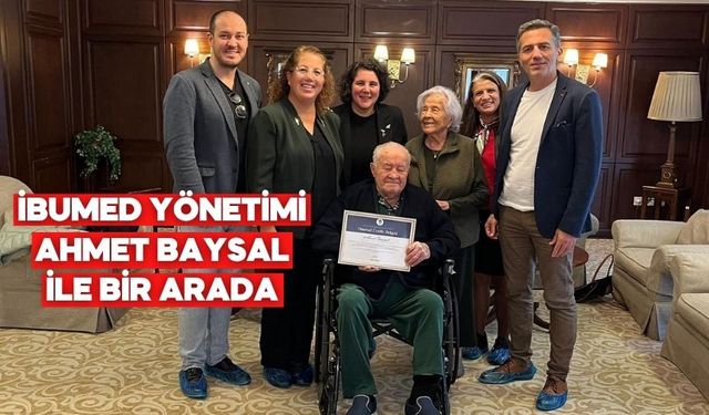 İBUMED’den Ahmet Baysal’a Onursal Üyelik Belgesi Takdimi