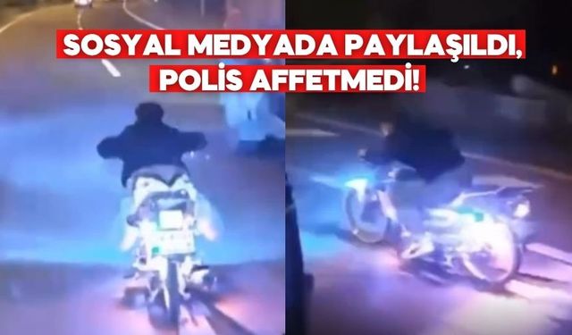 Bolu D-100’de Tehlikeli Anlar! Motosikletli Sürücüye Ceza Yağdı