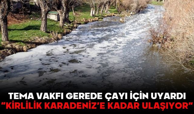 TEMA Vakfı Gerede Çayı İçin Uyardı  “KİRLİLİK KARADENİZ’E KADAR ULAŞIYOR”