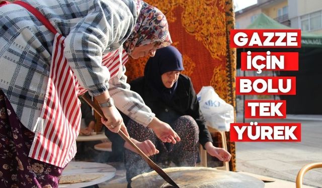 Bolu’da Gazze’ye yardım kermesi düzenlendi