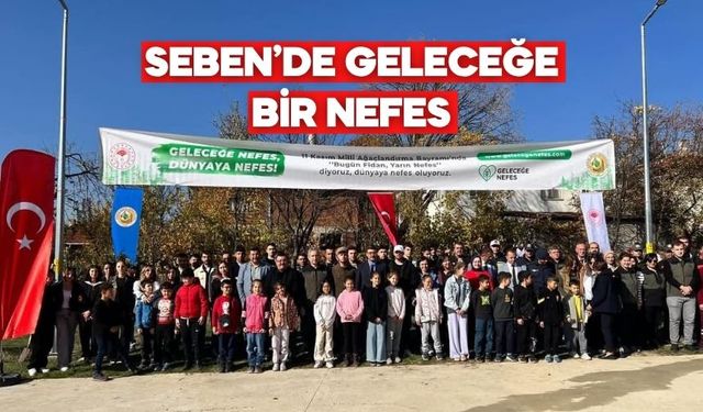 Seben Atatürk İlkokulu’na 50 Ihlamur Fidanı Dikildi