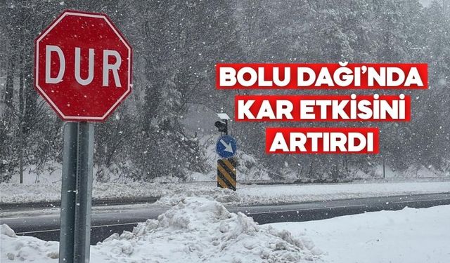 Lapa Lapa Kar Yağıyor! Bolu Dağı’nda Ulaşım İçin Kritik Uyarı