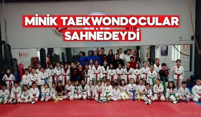 Bolu’da Minikler Tatamide Buluştu: Yılın Son Taekwondo Sınavı Yapıldı
