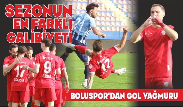 Boluspor’dan gol yağmuru sezonun en farklı galibiyeti