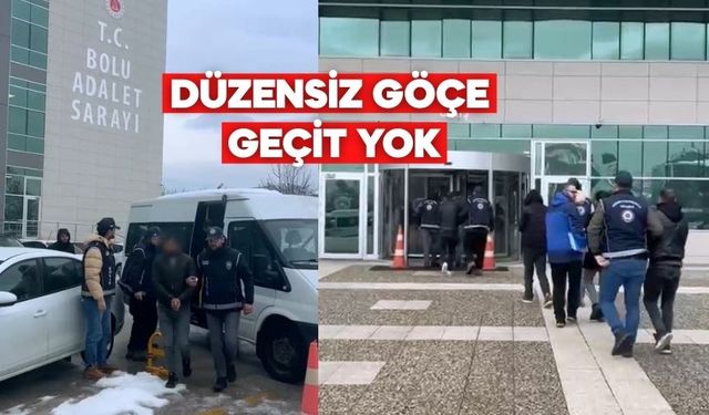 Bolu’da iki araçta yakalandılar! 5 kaçakçı cezaevinde
