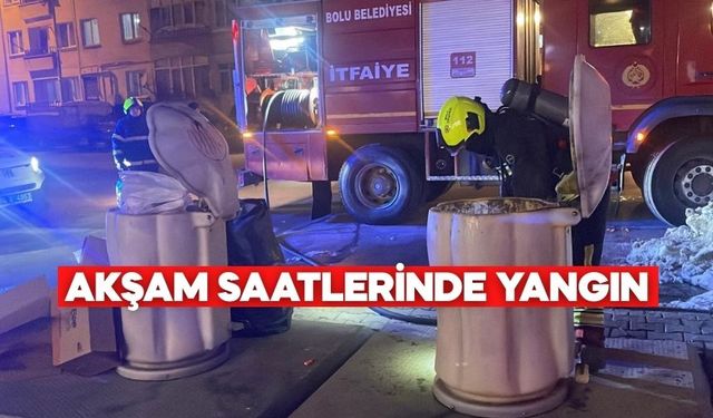 Karaçayır’da Akşam Saatlerinde Yangın