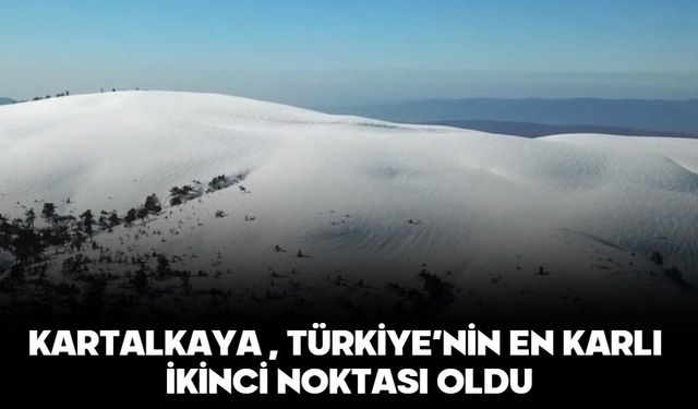 Kartalkaya , Türkiye’nin En Karlı İkinci Noktası Oldu