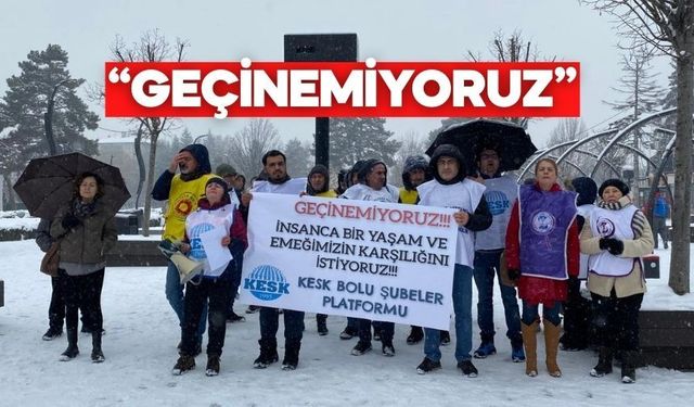 KESK, artan enflasyon ve düşük maaş artışlarını protesto etti