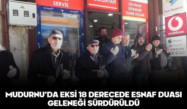 MUDURNU’DA EKSİ 18 DERECEDE ESNAF DUASI GELENEĞİ SÜRDÜRÜLDÜ