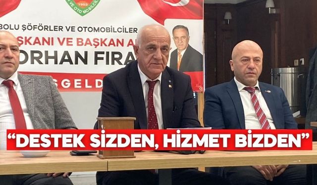 Bolu Şoförler Odası Başkanı Orhan Fırat Yeniden Aday