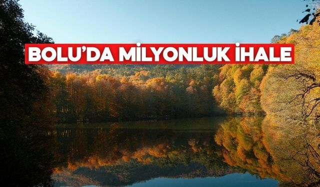 Bolu’nun gözbebeği Yedigöller için dev ihale