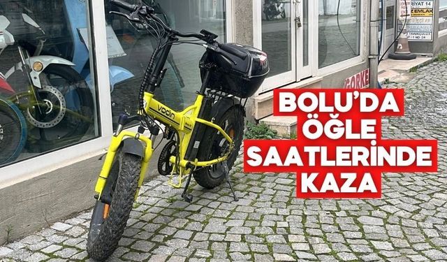 Bolu'da Elektrikli Bisikletten Düşen Sürücü Yaralandı