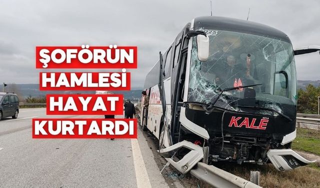 Bolu’da Otobüs Şoförünün Soğukkanlılığı 26 Canı Kurtardı