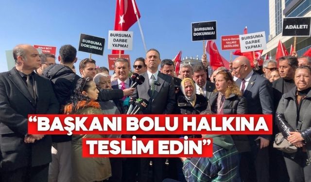 CHP’li Vekiller Bolu’da: “Milletin İradesine Dokunmayın”