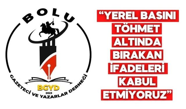 Bolu Gazetecilerinden Cihan Yavuz’a Net Mesaj