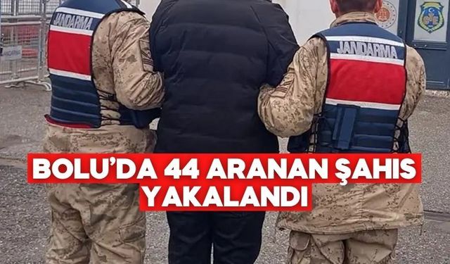 Jandarmadan Büyük Operasyon! Bolu’da 44 Aranan Şahıs Gözaltında