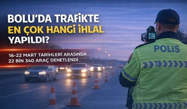 Bolu'da Her 3 Sürücüden 1’i Kuralları İhlal Etti