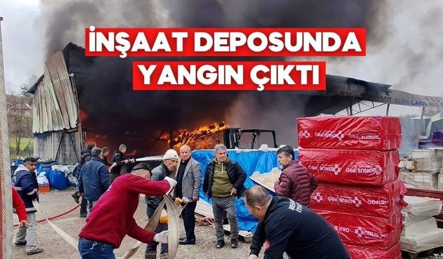 Bolu’da Depoda Çıkan Yangın Büyümeden Söndürüldü