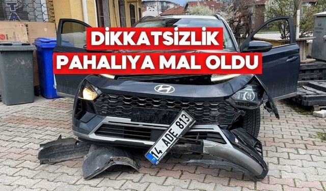 Bir Anlık Dikkatsizlik… Bolu’da Kaza Kaçınılmaz Oldu