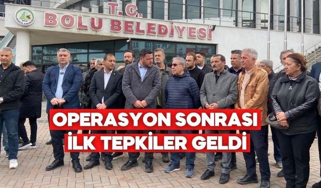 Bolu'da Şafak Operasyonu Sonrası İlk Açıklamalar Geldi