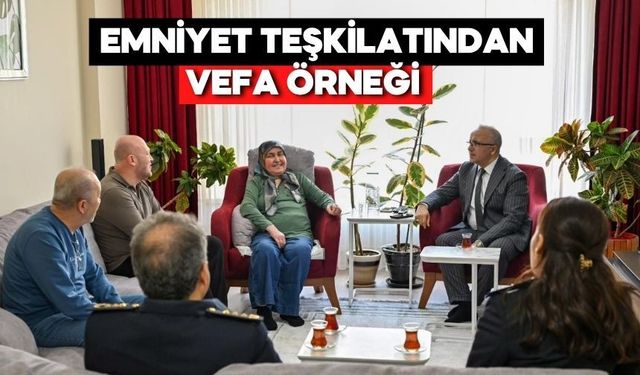 Bolu'da Polis Haftası’nda Duygulandıran Buluşma