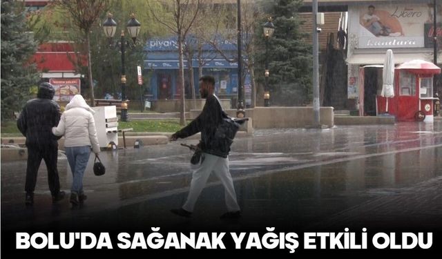 BOLU'DA SAĞANAK YAĞIŞ ETKİLİ OLDU