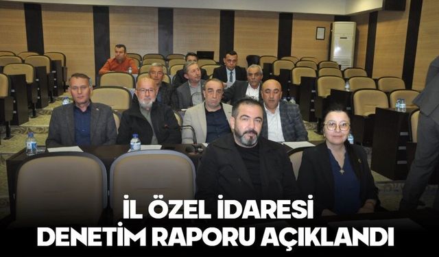 İL ÖZEL İDARESİ DENETİM RAPORU AÇIKLANDI