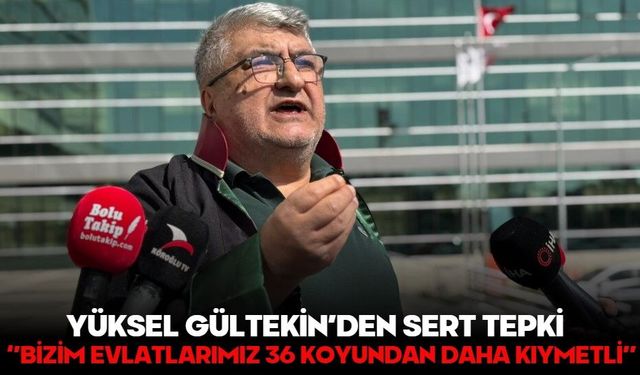 YÜKSEL GÜLTEKİN’DEN SERT TEPKİ  ‘’BİZİM EVLATLARIMIZ 36 KOYUNDAN DAHA KIYMETLİ’’