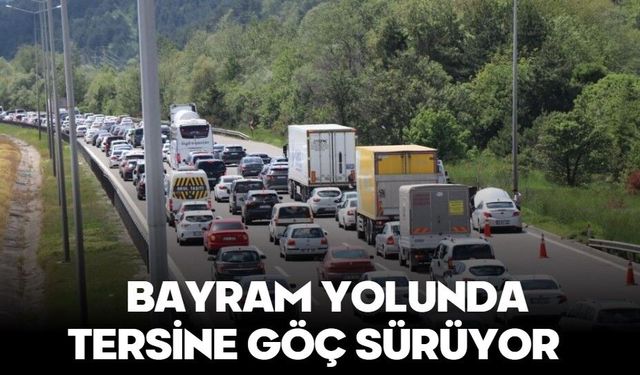 Bayram yolunda tersine göç sürüyor