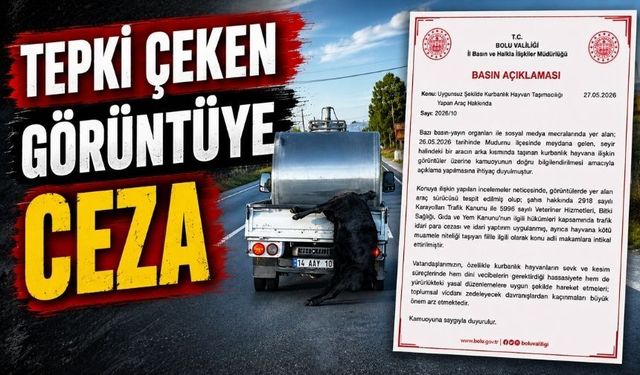 Bolu’daki Görüntüler Sonrası Resmi İşlem Başlatıldı