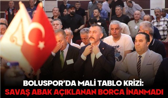 Boluspor’da mali tablo krizi: Savaş Abak açıklanan borca inanmadı