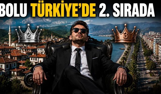 BOLU TÜRKİYE'DE 2. SIRADA