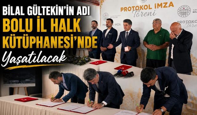 Bilal Gültekin’in Adı Bolu İl Halk Kütüphanesi’nde Yaşatılacak