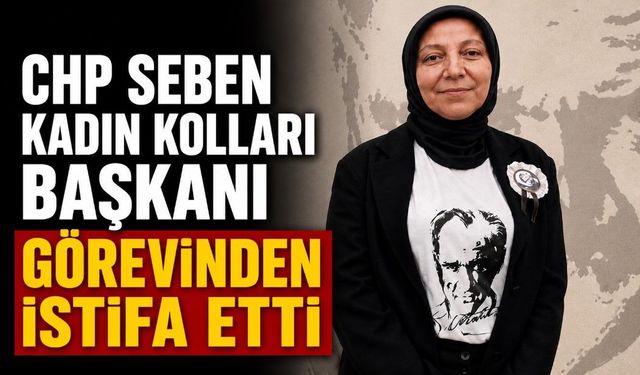 CHP SEBEN KADIN KOLLARI BAŞKANI GÖREVİNDEN İSTİFA ETTİ