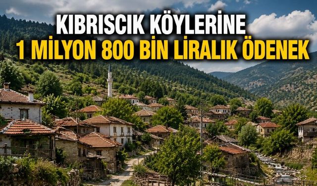KIBRISCIK KÖYLERİNE 1 MİLYON 800 BİN LİRALIK ÖDENEK