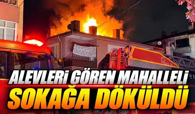 Bolu’da 3 Katlı Evde Korkutan Yangın