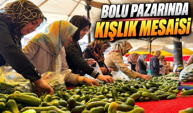 Kış Kapıda, Bolulular Pazarda: Salçalık ve Turşuluğa Yoğun İlgi
