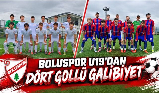 Boluspor U19’dan Dört Gollü Galibiyet