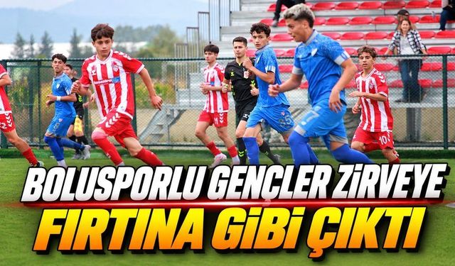Boluspor U15 Doludizgin: 3 Maçta 7 Puan