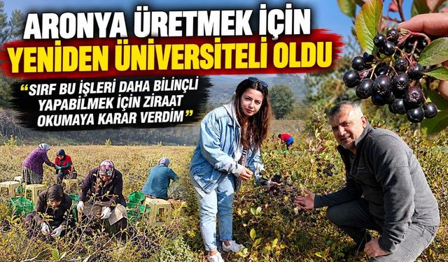 ARONYA ÜRETMEK İÇİN YENİDEN ÜNİVERSİTELİ OLDU